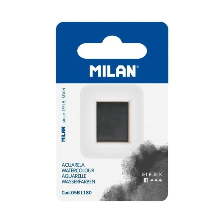 Farba akwarelowa w kostce czarny MILAN, MILAN