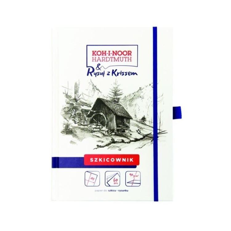 Szkicownik A5/60K 90g Rysuj z Krissem, Koh-I-Noor