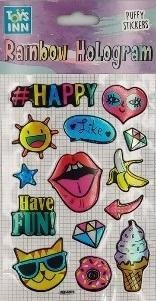 Naklejki rainbow hologram - Happy STnux, STnux