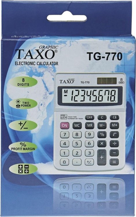 Kalkulator na biurko TG-770 srebrny, Titanum