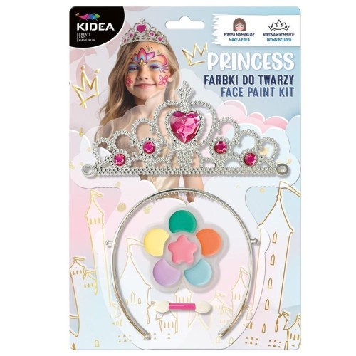 Farbki do twarzy princess z tiarą KIDEA, DERFORM
