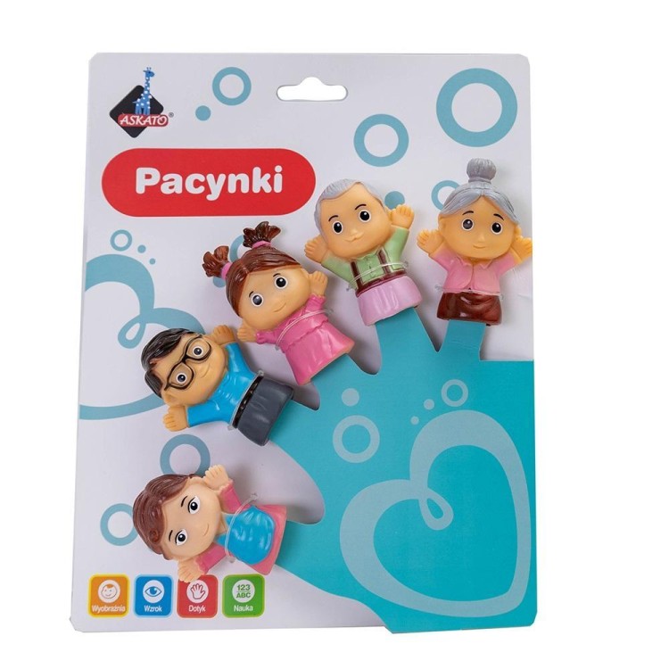 Pacynki na palce rodzinka, Askato