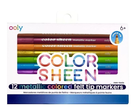 Flamastry metaliczne Color Sheen 12szt, ooly