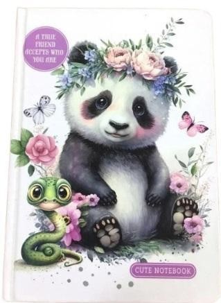 Notatnik A5/64K gładki Panda, Fresh