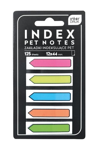 Zakładki indeksujące Pet Strzałki Neon, INTERDRUK