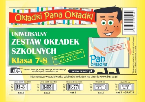 Komplet okładek kl.7-8, IKS