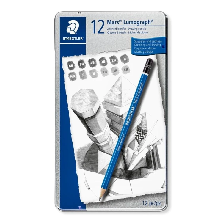 Ołówek Lumograph 6B-4H 12szt STAEDTLER, Staedtler