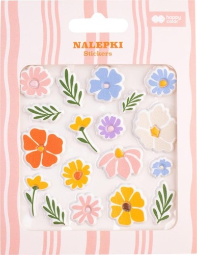 Naklejki Bloom 18szt HAPPY COLOR, GDD