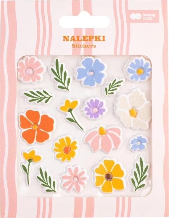 Naklejki Bloom 18szt HAPPY COLOR, GDD