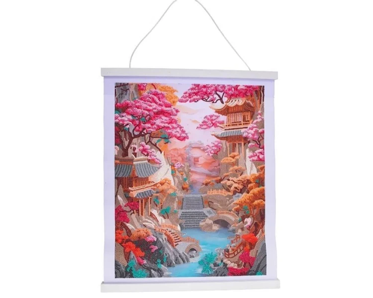 Plakat 35x45cm z mozaiką diamentową Wiśnia, EPEE