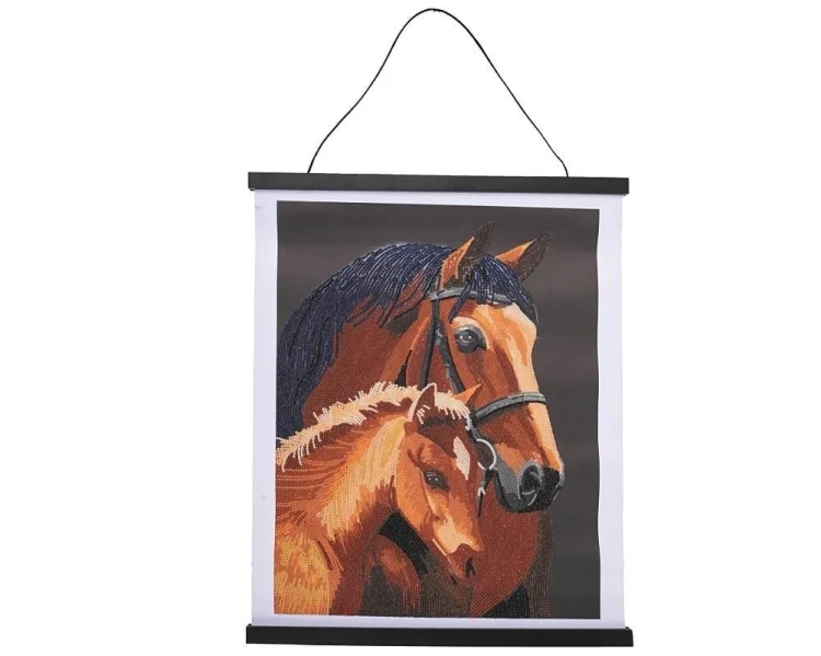 Plakat 35x45cm z mozaiką diamentową Konie, EPEE