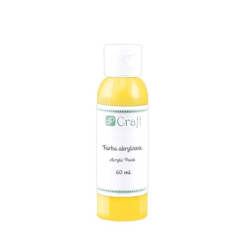 Farba akrylowa żółta 60ml, Dalprint