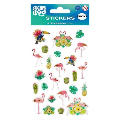 Naklejki Sticker BOO Flamingi, Sticker Boo