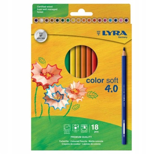 Ołówek Color Soft 4.0 Hangable 18 kolorów, Lyra