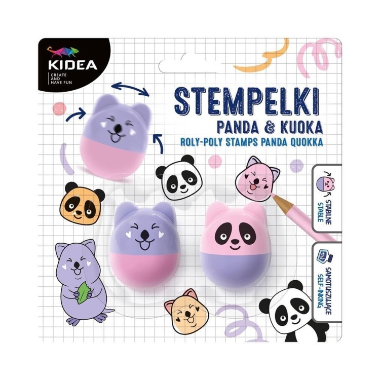 Stempelek wańka wstańka Panda Kuoka KIDEA, DERFORM