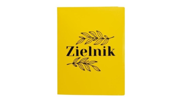Zielnik A4 PP 20 k. żółty z nadrukiem, Biurfol