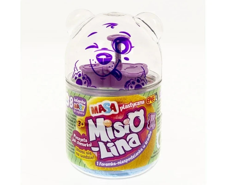 Misiolina Masa plastyczna błękitna 60g + 1 foremka