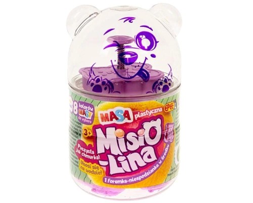 Misiolina Masa plastyczna fiolet 60g + 1 foremk