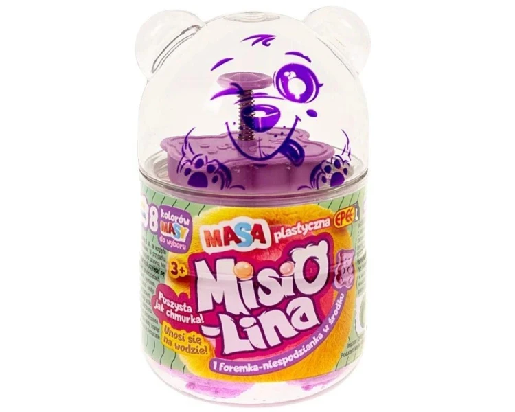 Misiolina Masa plastyczna fiolet 60g + 1 foremk