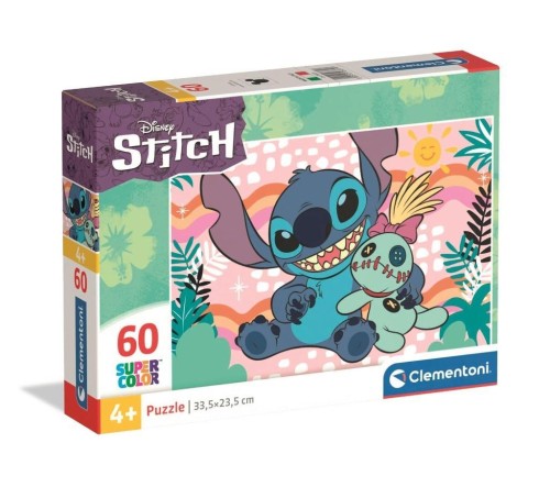 Puzzle 60 Super Kolor Stitch, Clementoni