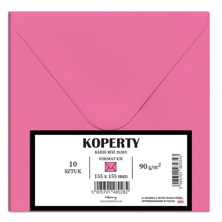 Koperty KW Barbi róż 10szt, Henry