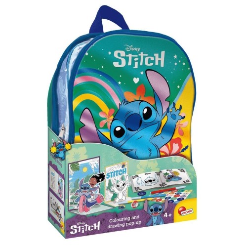 Stitch szkoła rysowania z plecakiem, Lisciani