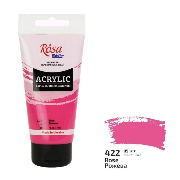 Farba akrylowa pink 422 75ml, Rosa