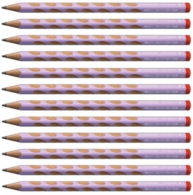 Ołówek EasyGraph Pastel HB PR lilia (12szt)