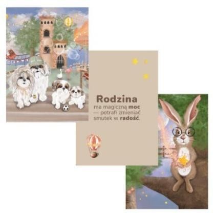 Plakaty A4 Rodzina 3szt