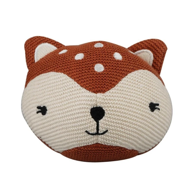 Piłka wełniana z grzechotką Jelonek, Barbo Toys