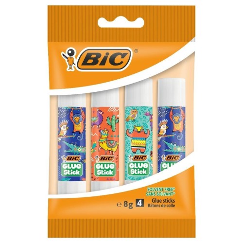 Klej Glue Stick ECOlustions Decor 8g 4szt, BIC