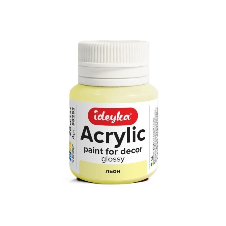 Farba akrylowa Len 20ml, Ideyka