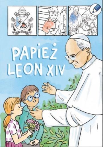 Papież Leon XIV - kolorowanka, praca zbiorowa