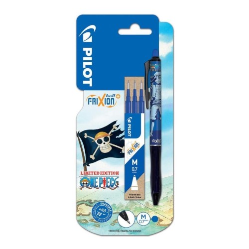 Pióro kulkowe Frixion niebieski+3 wkłady One Piece