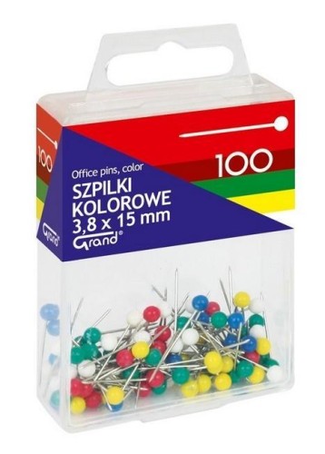 Szpilki kolorowe 3,8x15mm GRAND, Grand