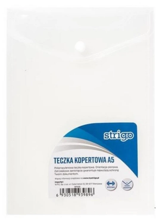 Teczka kopertowa PP A5 pionowa STRIGO, Strigo