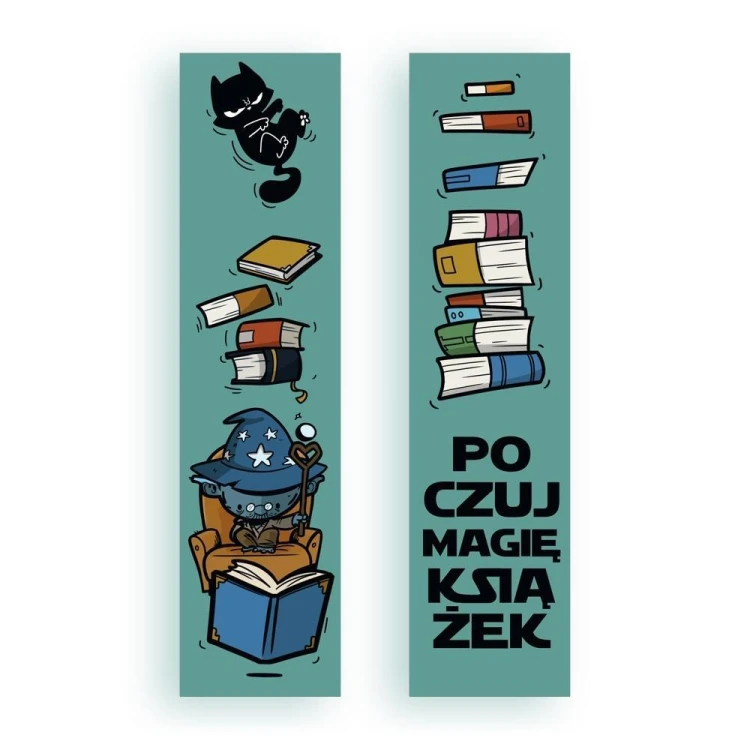 Zakładka kartonowa - Poczuj magię książek, Molom