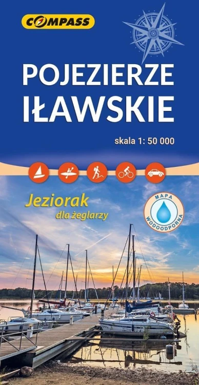 Mapa turystyczna - Pojezierze Iławskie laminowana