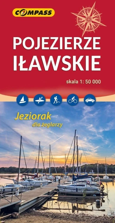 Mapa turystyczna - Pojezierze Iławskie