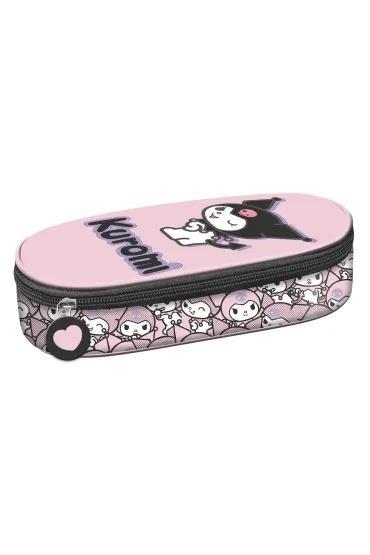 Piórnik z wewnętrzną klapką Kuromi Pink