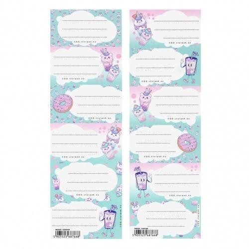 Naklejki na zeszyt Bubble Tea (25szt), STARPAK