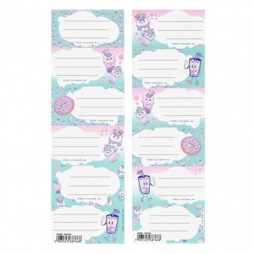 Naklejki na zeszyt Bubble Tea (25szt), STARPAK
