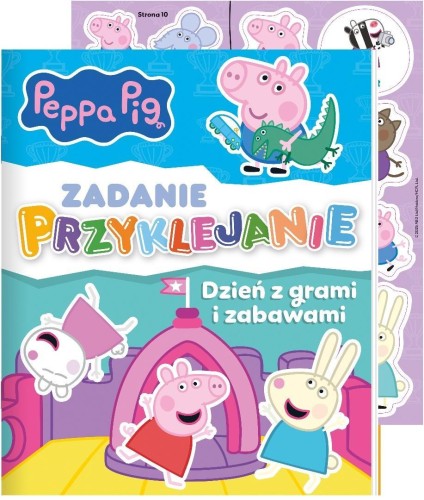 Świnka Peppa. Zadanie przyklejanie, praca zbiorowa
