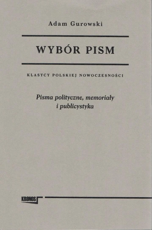 Wybór pism, Adam Gurowski