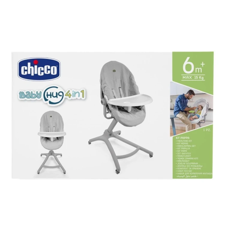 Zestaw do Baby Hug 4w1 tacka+pokrowiec white