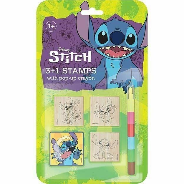 Stemple 3+1 z kredkami Lilo&Stitch