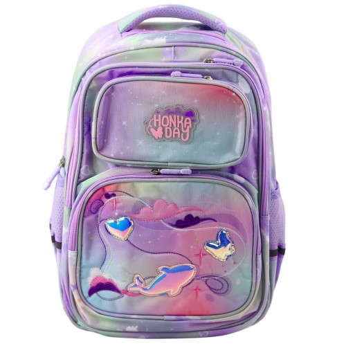 Plecak szkolny pastel kolorowy 20L, Leantoys