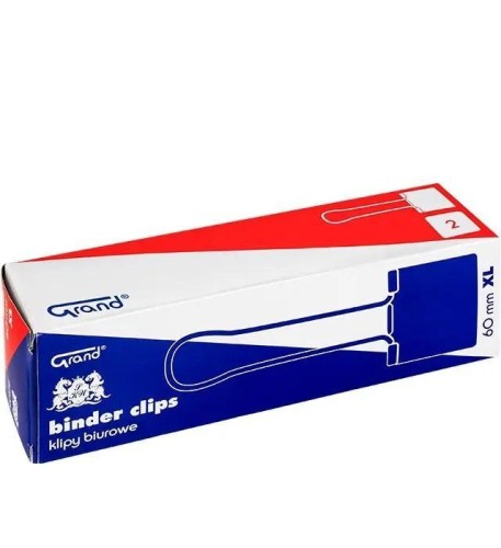 Klipy biurowe XL 60mm 2szt GRAND, Grand