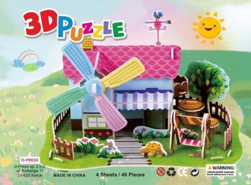 Puzzle 3D 46 Farma, O-press