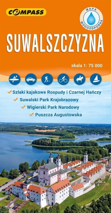 Mapa turystyczna - Suwlaszczyzna laminowana